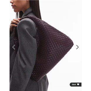 英国代购正品01.06 2026潮流导向 女包新款 设计编制大容量单肩包