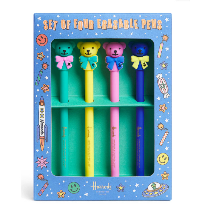 英国代购正品09.22Harrods Pop Rocket BearErasable火箭熊可擦笔