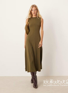 英国代购正品08.10 2025潮流导向 女装新款 时尚无袖长款连衣裙