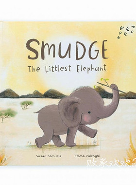 英国代购正品01.22jellycat Smudge the Littlest Elephant大象书
