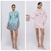 新款 英国代购 设计镂空花迷人百搭连衣裙 名品ER 女装 正品 01.13