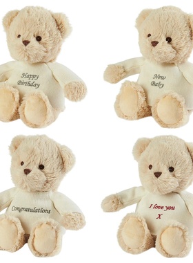 英国代购正品12.31 Cozy Sentiments I Love You Bear 节日泰迪熊