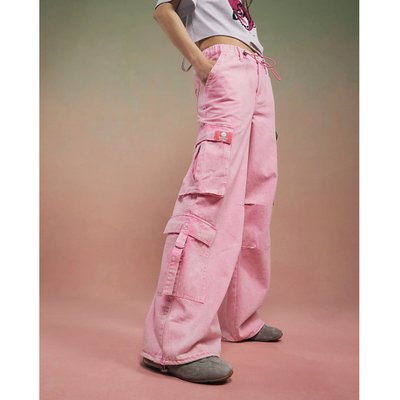 女装新款潮牌工装牛仔百搭裤子