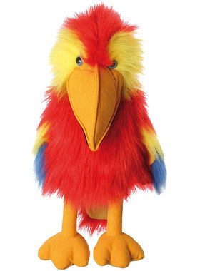 英国代购正品12.30 Scarlet Macaw Puppet 猩红金刚鹦鹉木偶 玩偶