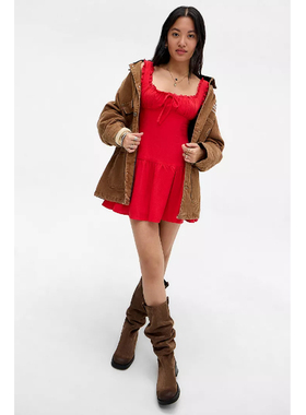 英国代购正品01.14 名品UO 女装新款 时尚设计露背迷人百搭连衣裙