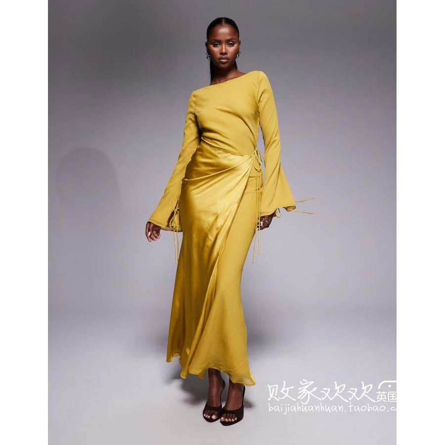 英国代购正品10.08 2025潮流导向 女装新款 时尚设计长款连衣裙