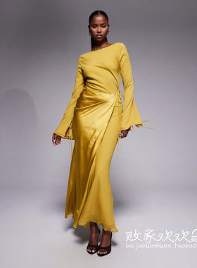 英国代购正品10.08 2025潮流导向 女装新款 时尚设计长款连衣裙