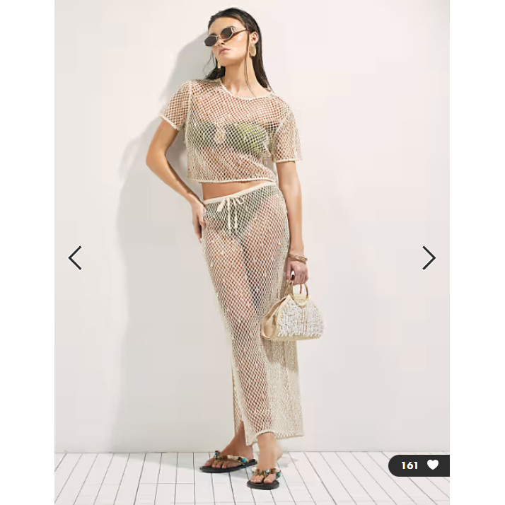 英国代购正品01.19 2026潮流导向 女装新款 设计半透视网格半身裙,女装/女士精品,半身裙,淘宝优惠券,粉丝福利购,淘宝优惠卷