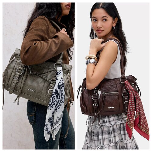 英国代购正品05.06 名品UO 女包新款 BDG 朱迪仿皮丝巾肩包 2色
