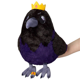 英国代购正品01.16 Squishables Mini King Raven 皇冠乌鸦 玩偶