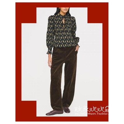 英国代购正品11.06 名品Monsoon 女装新款 时尚印花长袖舒适衬衫