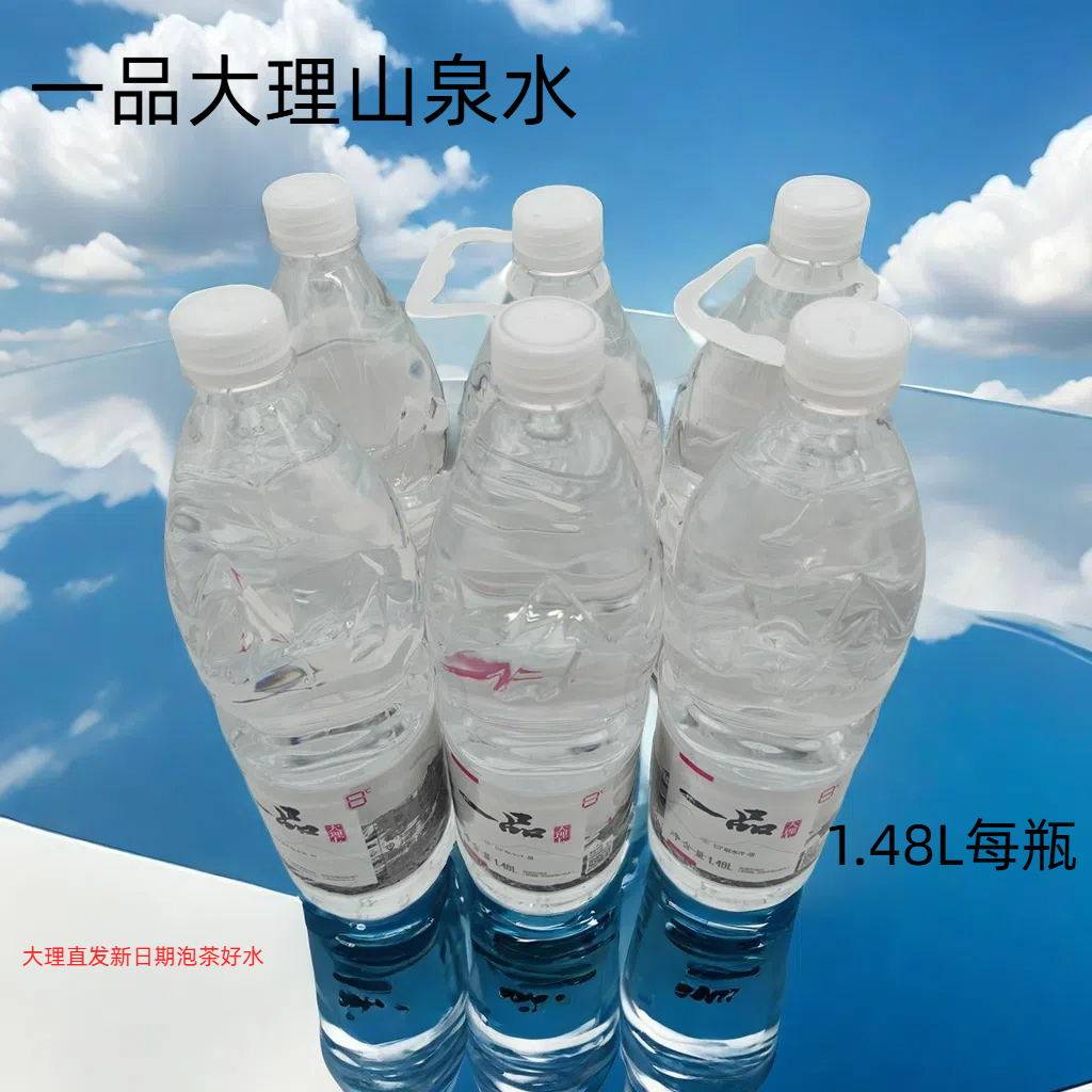 大理山泉一品山泉水冰泉饮用水苍山水地表水水泡茶好水12瓶包邮