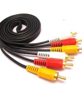 6头音视频线 3米 5米 10米 电视DVD机顶盒音视频 RCA 3对3莲花线