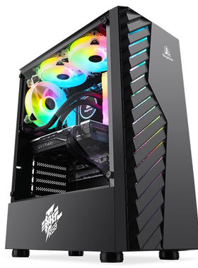 鑫谷图灵NOVA V1黑色机箱台式机电脑游戏主机箱