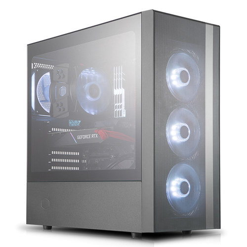 酷冷至尊  MasterBox NR400 NR600 中塔电脑游戏RGB机箱 钢玻侧透
