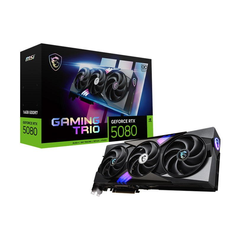微星RTX5080魔龙电竞渲染显卡图片