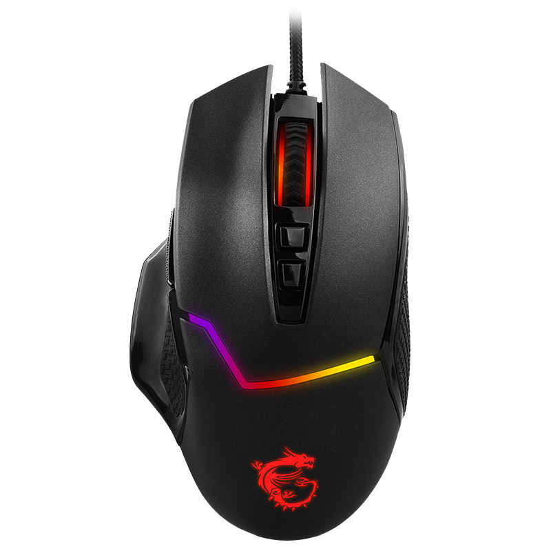 MSI/微星 CLUTCH GM20电脑有线电竞鼠标 RGB炫彩自定义信仰龙魂灯