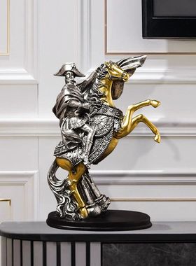 欧洲人物拿破仑骑士雕塑摆件