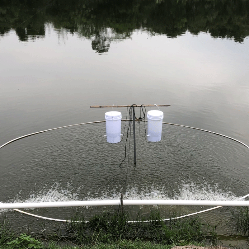 虾塘喂饲花鲢鱼家用螃蟹投料机