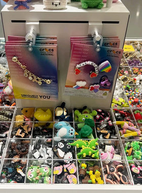 crocs鞋花新款正品洞洞鞋配饰立体金属钻石女鞋扣时尚智必星配件