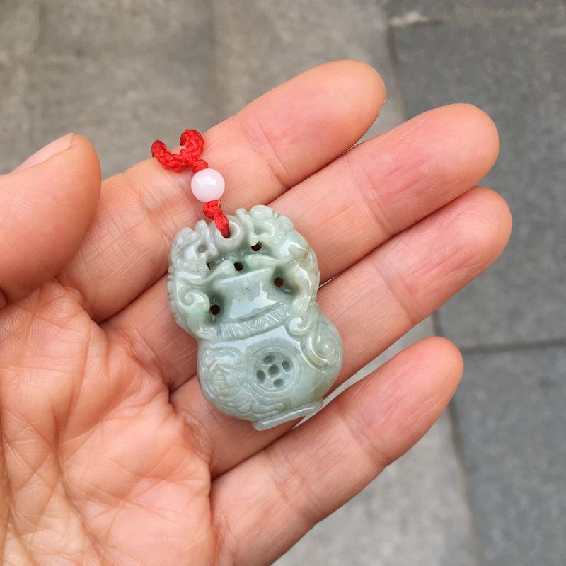 貔貅皮休皮丘吊坠项链挂件翡翠