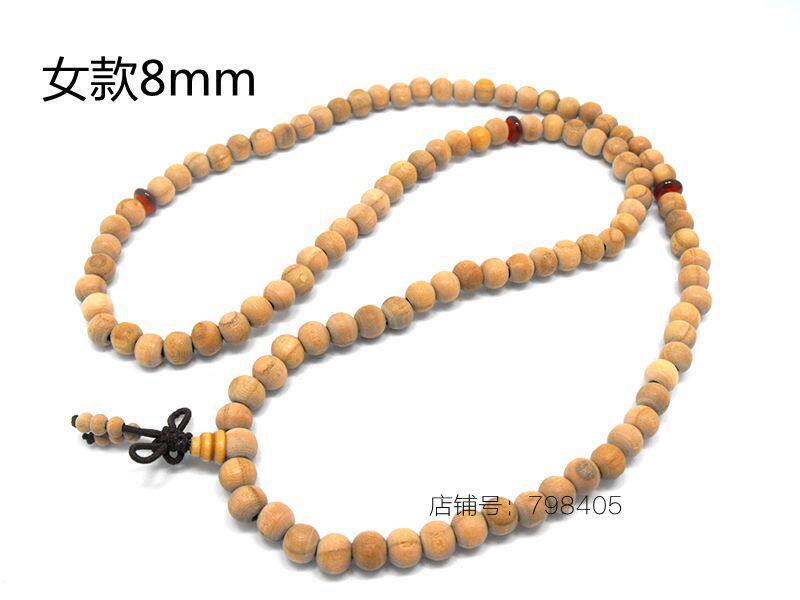 桃木108手串手链佛珠念珠手腕饰品6mm8mm男女原色原木木质手饰