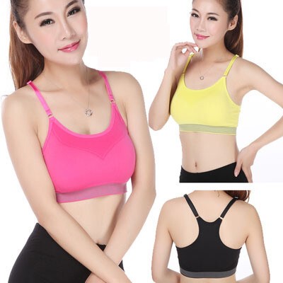 双层肩带瑜伽健身背心运动文胸