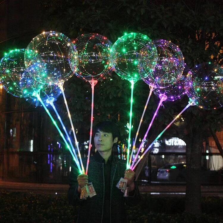发光LED彩灯夜市街卖风波波球