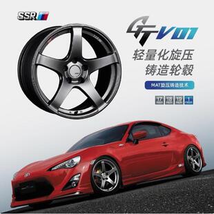 SSR轮毂GTV01旋压改装轮圈赛道版5x114.3/112日系欧系车单五辐款