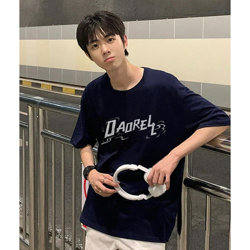 纯棉半截袖短袖HEYBIG美式高街