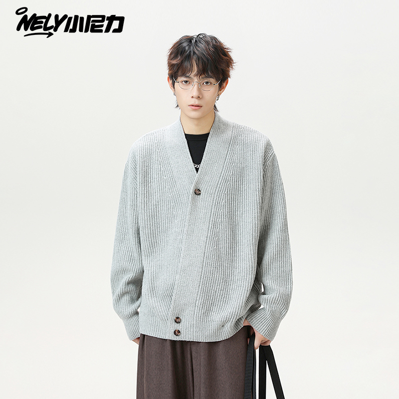 ins潮牌V领毛衣针织衫