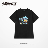 体恤 中袖 小尼力迷失宇航员短袖 —日系清新可爱显瘦小猫咪T恤半袖