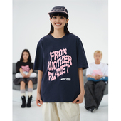 宽松半袖 潮流纯棉短袖 美式 2026新款 上衣ins潮牌港风体恤 T恤男夏季