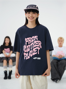 潮流纯棉短袖T恤男夏季2026新款美式宽松半袖上衣ins潮牌港风体恤