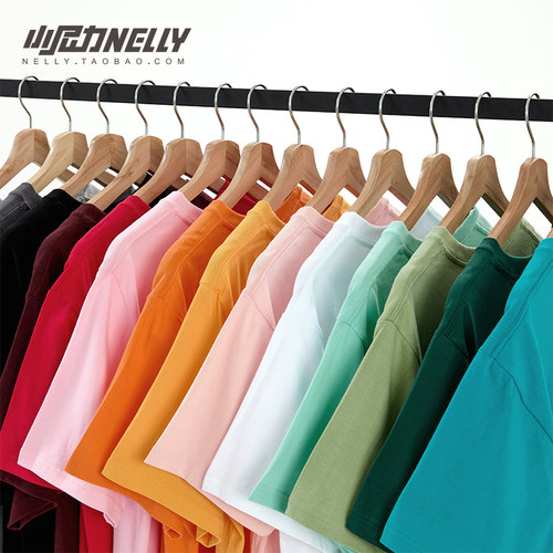 国潮牌夏季纯棉T恤男女宽松短袖