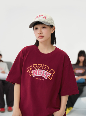 ins美式复古字母连帽卫衣男女潮牌秋季宽松国潮休闲情侣帽衫bf风