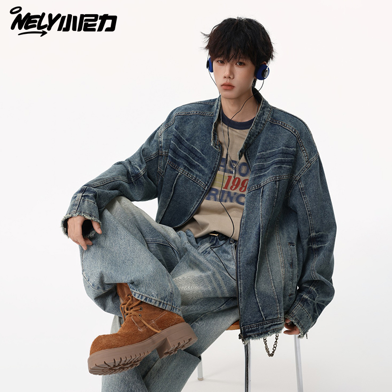 小尼力水洗工装夹克外套