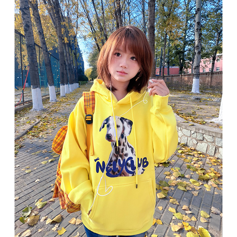 小尼力斑点狗连帽卫衣