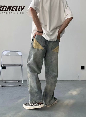 牛仔宽松小尼力夏季长裤潮牌