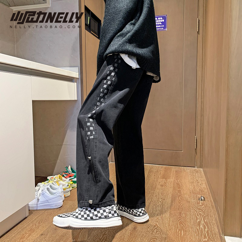 小尼力皮带腰牛仔夏季长裤