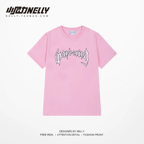 Tide, ретро трендовая хлопковая футболка с коротким рукавом, в американском стиле, оверсайз, короткий рукав