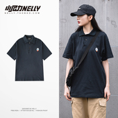 新款 时尚 宽松POLO衫 男装 半袖 2026春季 短袖 潮牌港风日系翻领T恤