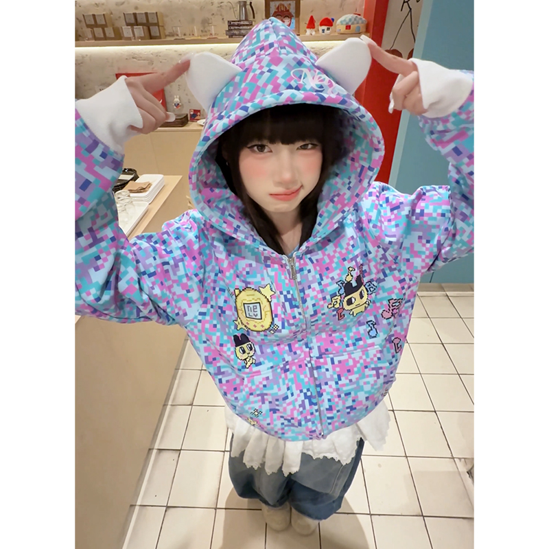 nely小尼力潮牌拉链卫衣