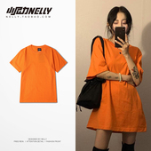 纯色T恤短袖 潮流半袖 男学生夏季 2026新款 夏装 情侣衣服韩版 打底衫