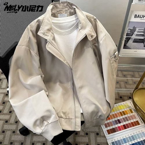 小尼力立领工装夹克外套