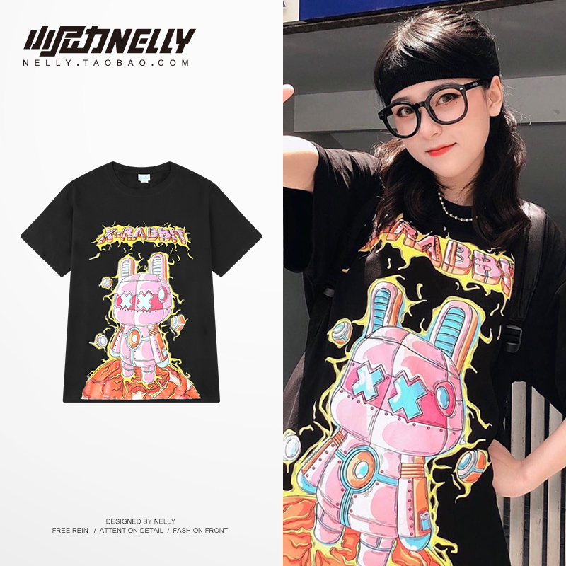 ins小尼力t恤男短袖潮牌欧美嘻哈