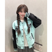 夹克女 运动宽松休闲情侣开衫 小尼力ins嘻哈棒球服外套男秋季 美式