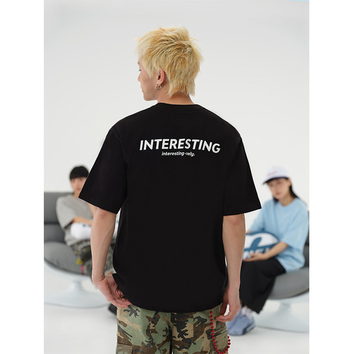 美式复古短袖慵懒上衣夏季