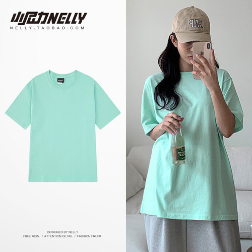 小尼力夏季220克重磅纯棉短袖T恤