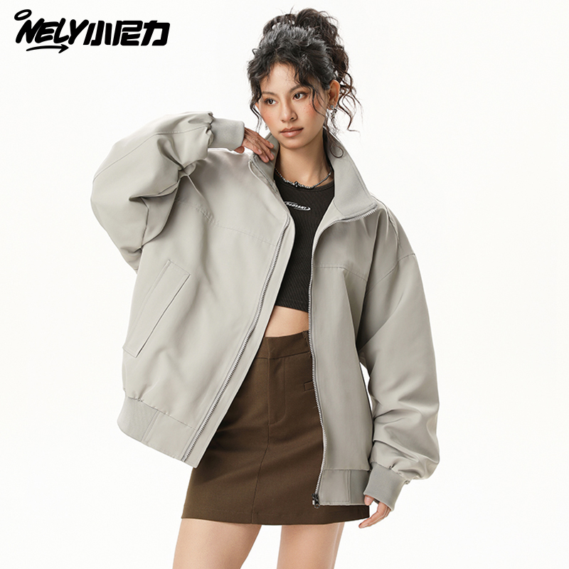 小尼力潮牌复古夹克外套